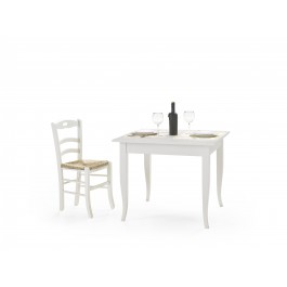 TAVOLO IN LEGNO 90X90 FISSO COLORE BIANCO