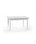 TAVOLO IN LEGNO 160X85 ALLUNGABILE COLORE BIANCO