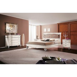 Habitación doble COMPLETO DE MADERA CAMA COMO 'mesa de noche