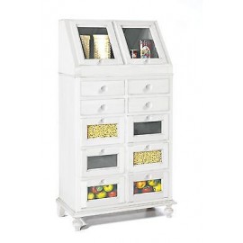 MÓVIL DE MADERA DRESSER WHITE MATT WOOD X del pecho VENETA despensa de la cocina