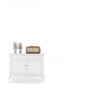CABINET BOIS DRESSER TIROIR BLANC MATT BOIS VENETO