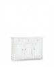 CABINET BOIS DRESSER TIROIR BLANC MATT BOIS VENETO