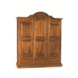 ARMADIO 3 ANTE 3 CASSETTI NOCE ARTE POVERA