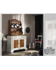 BASE DE CABINET CABINET AVEC BLANC BOIS ANTIQUE BICOLORE X SALON