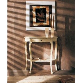 CONSOLLELEGNO TISCH MASSIVHOLZ WEISS gewonnenen ANTICATO