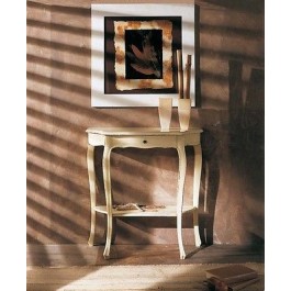 CONSOLLELEGNO TISCH MASSIVHOLZ WEISS gewonnenen ANTICATO