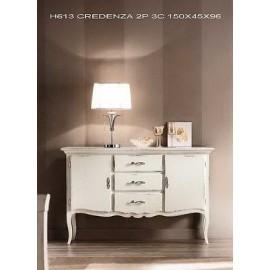 MOBILE WOOD DRESSER WITH WHITE ANTIQUE X LIVING ROOM