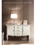 BOIS CABINET DRESSER BLANC ANTIQUE X SALON