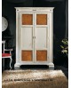 Pantry CABINET AVEC 2 TABLETTES ET BOIS TIROIR INTERIORS BICOLORE