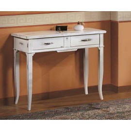 CONSOLLELEGNO TABLA CON Sólido blanco obtenida ANTICATO