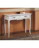 CONSOLLELEGNO TABLA CON Sólido blanco obtenida ANTICATO