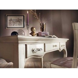 TABLE ECRITURE AVEC BOIS ANTIQUE DESK BLANC