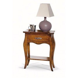 BEDSIDE 1 DRAWER CONVEX WOOD