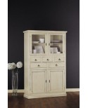 MOBILE CABINET PAINTED IVORY ANTIQUE