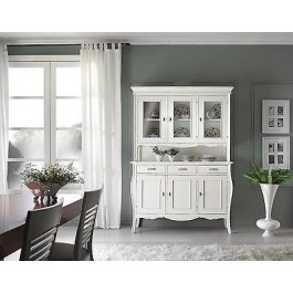 MUEBLE escaparatista BLANCO madera pintada