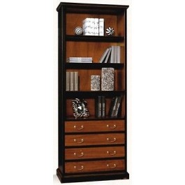 BIBLIOTHEK MIT MODULAR SCHUBLADE HOLZ