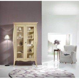 MUEBLEVETRINA madera pintada MARFIL