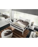 Doppelbett MODERN GLOSS WEISS HOLZ