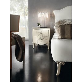 NACHTTISCH GLOSS BEIGE MATT HOLZ VENETO 2 FACH