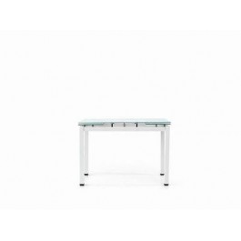 TEMP VECTOR BLANCO METAL VIDRIO PISO blanco moderno EXTENDABLE 110x70