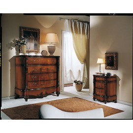 BEDSIDE ROOM WOOD INLAID INTAGLIATOARTIGIANALE
