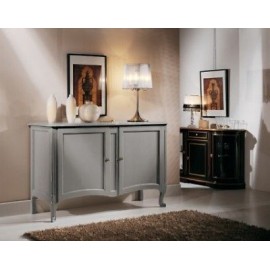 MÖBEL LACKIERTE DRESSER GREY MASSIVHOLZ