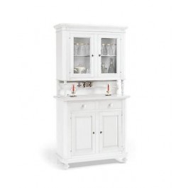 COCINA DESTACADA Cristalliera APARADOR BLANCO MATE MADERA VENETO X HALL