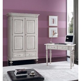 ARMADIO LEGNO MASSELLO LACCATO GRIGIO TORTORA