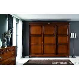 ARMADIO ANTE SCORREVOLI LEGNO MASSELLO