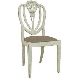 Küchenstuhl HOLZ gepolsterter Sitz LAQUERED