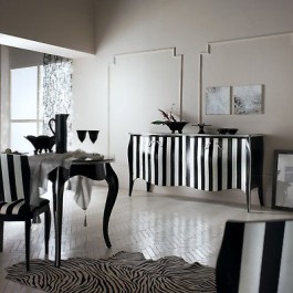 MOBILE SOLID ROUNDED DRESSER BICOLORE