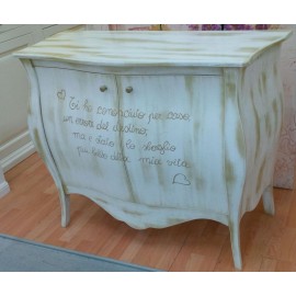 CREDENZA CREDENZINA BOMBATA PERSONALIZZATA