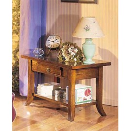 Tavolino legno massello varic colori L.80 P.47 H.50