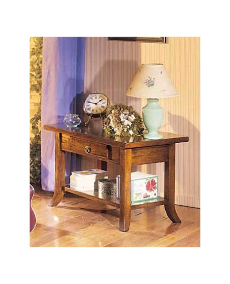 Solide table basse en bois couleur Varic L.80 P.47 H.50