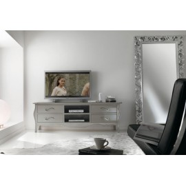 porta tv in legno sagomato vari colori - L.182 P.50 H.61