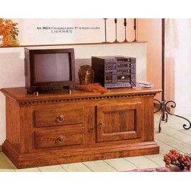 porta tv in legno MASSELLO vari colori - L. 141 P. 50 H. 60