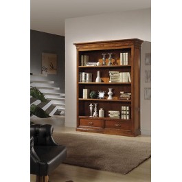 CABINET BIBLIOTHÈQUE MARQUETERIE BOIS