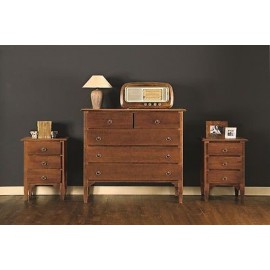 1 COMO '+ 2 x COMODINO LEGNOcolore walnut bedroom