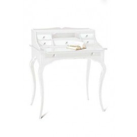 TABLEAU DESK 5 TIROIRS LAQUE BLANC MATT