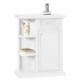 PORTE DE TÉLÉPHONE CABINET excellente qualité « MATT BLANC MATT 1 PORTE 1 TIROIR