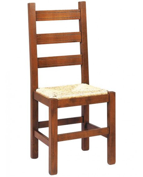 SEDIA LEGNO SEDUTA PAGLIA