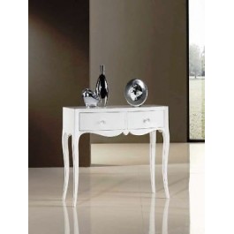 CONSOLE 2 DRAWERS GLOSS WHITE