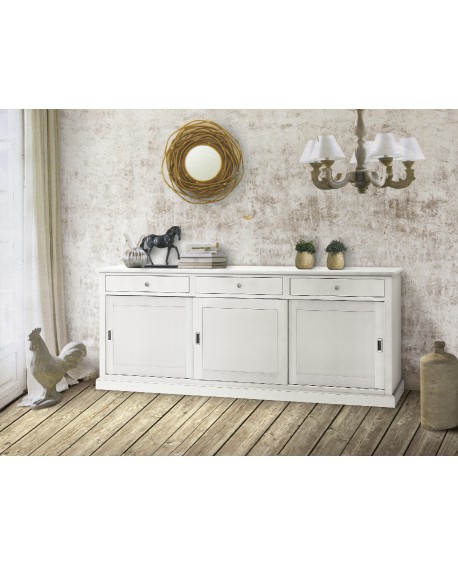 CREDENZA IN LEGNO COLORE BIANCO OPACO
