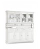 CREDENZA CRISTALLIERA IN LEGNO COLORE BIANCO OPACO