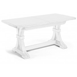 AUSZIEHTISCH Frattino 160x85 HOLZ MIT MATT WEISS