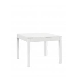 TAVOLO LEGNO QUADRATO FISSO COL BIANCO OPACO