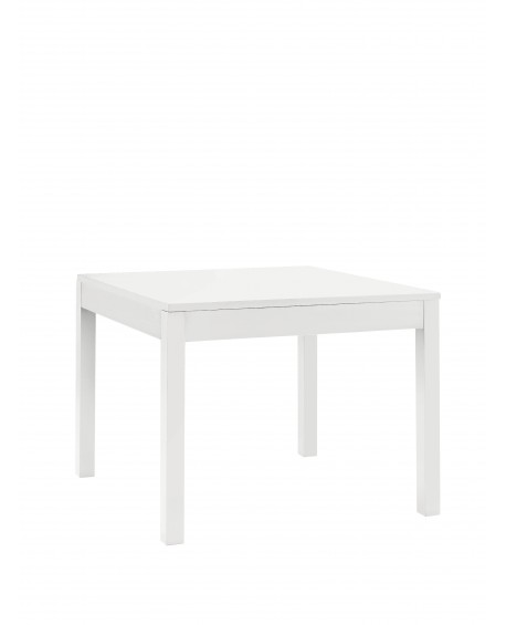 TAVOLO LEGNO QUADRATO FISSO COL BIANCO OPACO