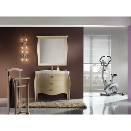 MÖBELS BAD MIT CRAFT FACH HOLZ MIT SPIEGEL GEMALTEN