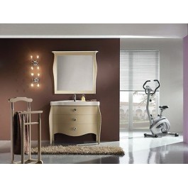 MÖBELS BAD MIT CRAFT FACH HOLZ MIT SPIEGEL GEMALTEN