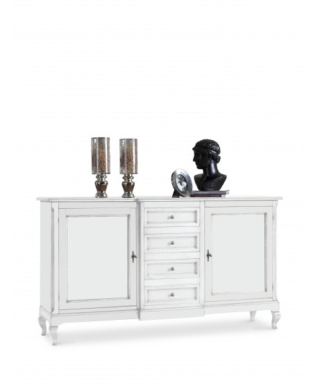 CREDENZA CREDENZONE IN LEGNO COL BIANCO OPACO